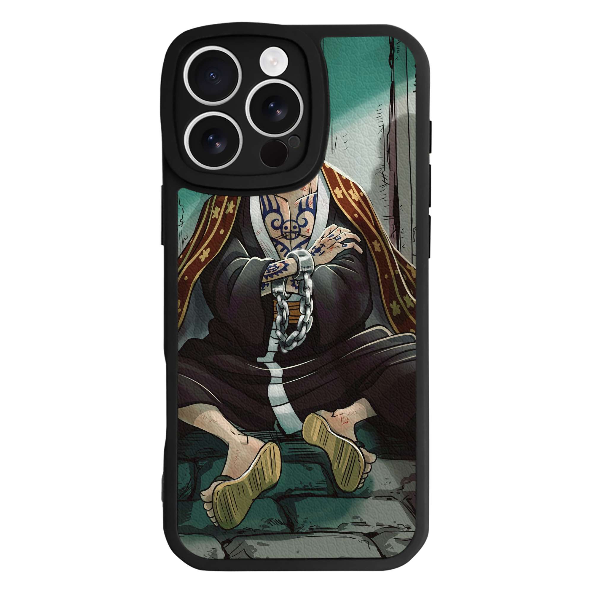（画像用） ワンピース ONE PIECE 【iPhone 16シリーズ対応】シリコンスマホケース（レザー調） 材質：シリコン